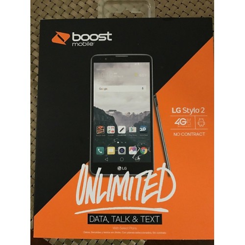 LG Stylo 2 Prepaid Carrier Locked - Retail Packaging