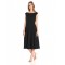 Lark & Ro Women's Boat Neck Midi Flare Dress